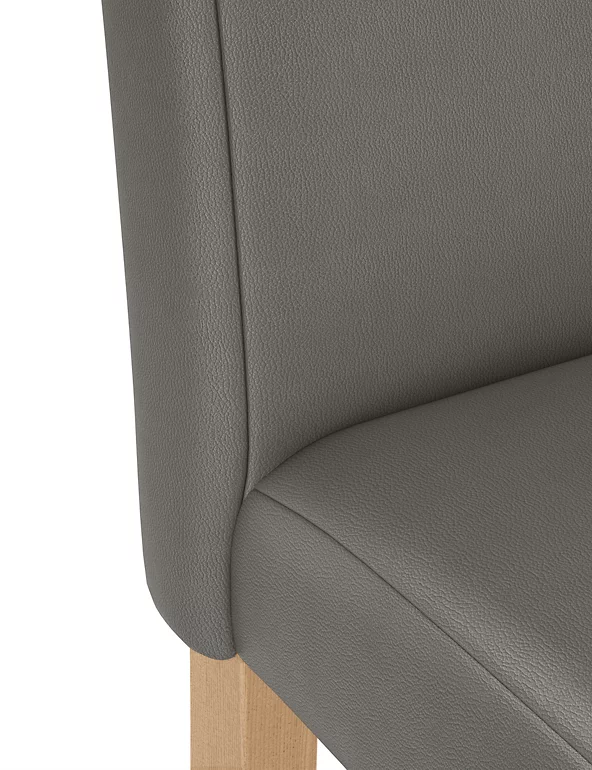 Dining Tables & Chairs Set Of 2 Milton Faux Leather Dining Chairs 4 Dining Tables & Chairs Set Of 2 Milton Faux Leather Dining Chairs - Image 4