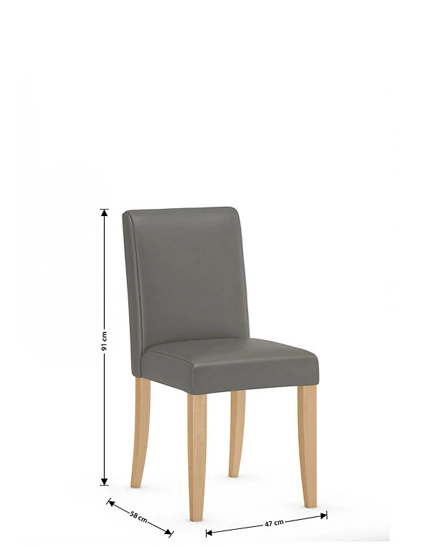 Dining Tables & Chairs Set Of 2 Milton Faux Leather Dining Chairs 6 Dining Tables & Chairs Set Of 2 Milton Faux Leather Dining Chairs - Image 6