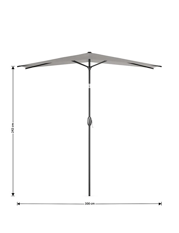 Garden Furniture Rectangular Tilting Parasol 6 Garden Furniture Rectangular Tilting Parasol - Image 6