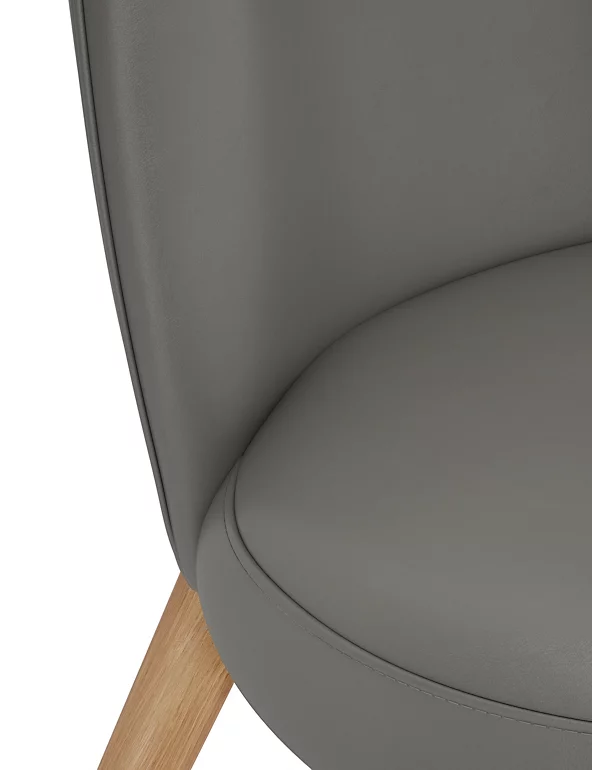 Dining Tables & Chairs Set Of 2 Nord Faux Leather Dining Chairs 4 Dining Tables & Chairs Set Of 2 Nord Faux Leather Dining Chairs - Image 4