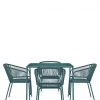 LOFT Garden Furniture Lois 4 Seater Garden Table & Chairs