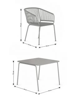LOFT Conservatory Furniture Lois 4 Seater Garden Table & Chairs -Dining Room Furniture Sales CL 05 T65 9656B T0 X EC 6