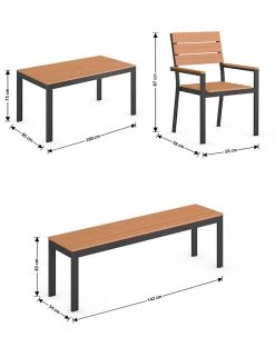 Garden Furniture Porto 6 Seater Dining Table With Benches 18 Garden Furniture Porto 6 Seater Dining Table With Benches -Dining Room Furniture Sales CL 05 T65 9720E T0 X EC 6