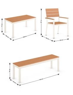 Garden Furniture Porto 6 Seater Dining Table With Benches 24 Garden Furniture Porto 6 Seater Dining Table With Benches -Dining Room Furniture Sales CL 05 T65 9720E Z4 X EC 6