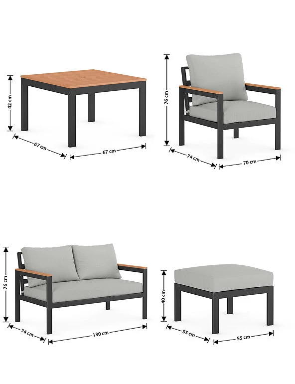 Porto 6 Seater Garden Furniture Set 6 Porto 6 Seater Garden Furniture Set - Image 6