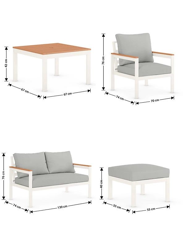 Porto 6 Seater Garden Furniture Set 12 Porto 6 Seater Garden Furniture Set - Image 12