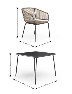 LOFT Garden Furniture Lois Bistro Set -Dining Room Furniture Sales HF 05 T65 9655N V0 X EC 6