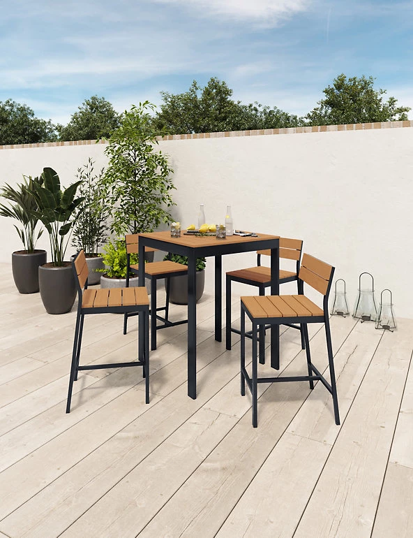 Garden Furniture Porto 4 Seater Bar Set 2 Garden Furniture Porto 4 Seater Bar Set - Image 2