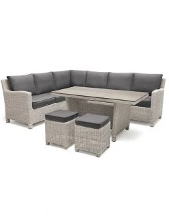 Kettler Garden Furniture Palma 7 Seater Corner Sofa With Table